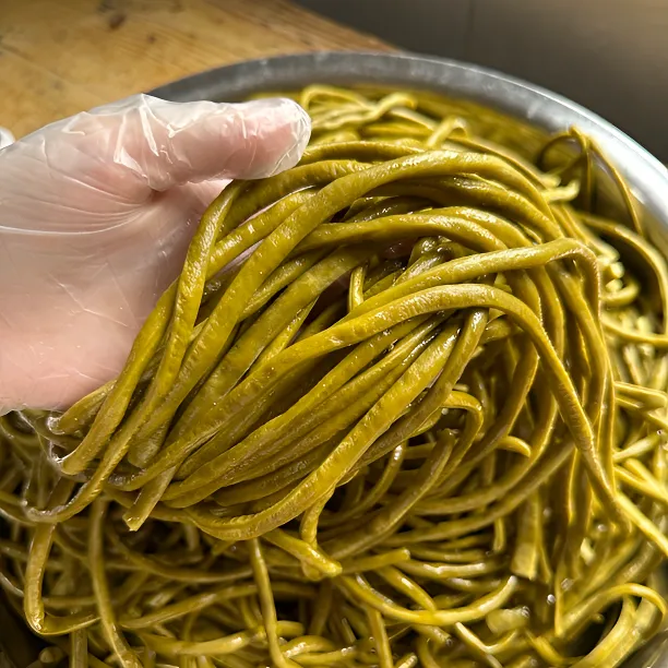 农家腌豇豆新鲜嫩豇豆酸豆角微辣安徽舒城特产500克