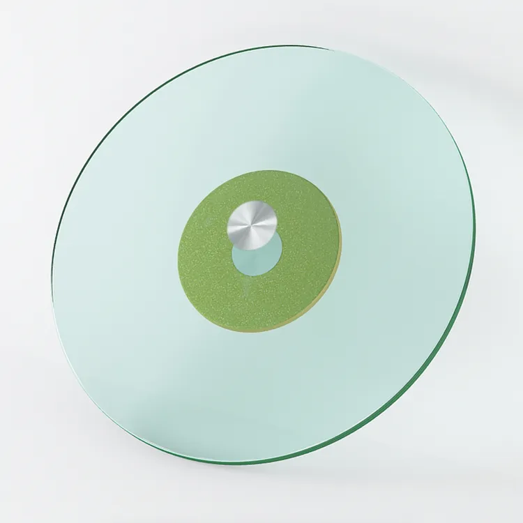 北之木钢化玻璃转盘餐桌家用旋转转盘底座实用圆形大圆桌辅助圆盘