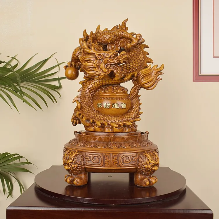 特制招财进宝生肖龙摆件（可以360度旋转）
