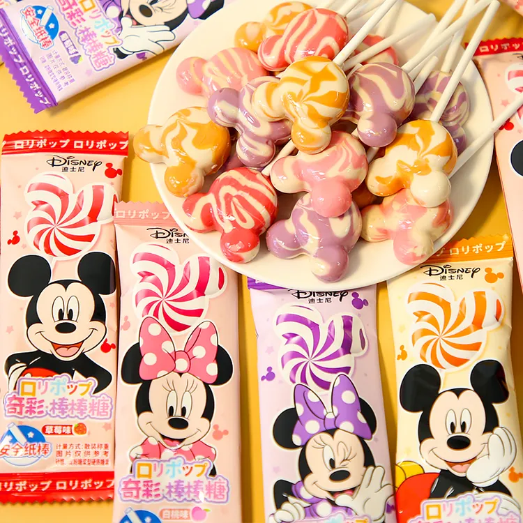 迪士尼奇彩棒棒糖水果味学生分享伴手礼物糖果喜糖休闲零食批发