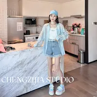 橙子·studio 【月系蝴蝶】CS0397蝴蝶结防晒衣衬衫