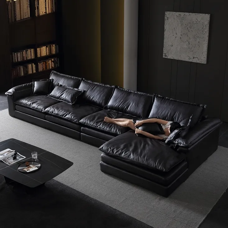 新款沙发大小户型现代简约家用客厅宽坐深贵妃椅脚踏别墅公寓民宿