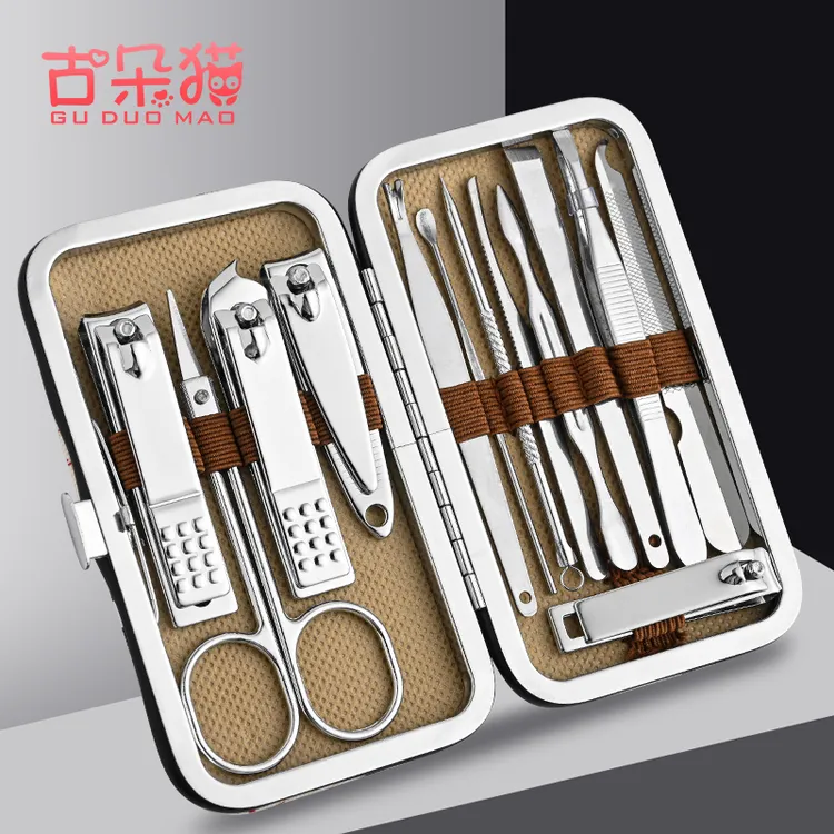 【源头好物】13件套指甲剪高档指甲钳套装修脚剪指甲刀