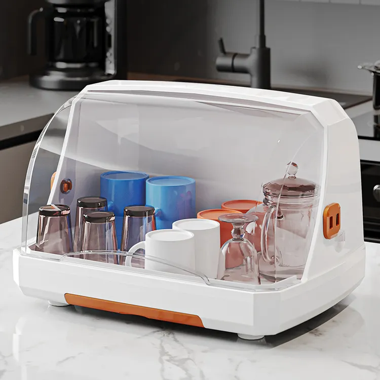 桌面杯子收纳置物架水杯收纳盒防尘玻璃茶杯托盘水果沥水收纳篮