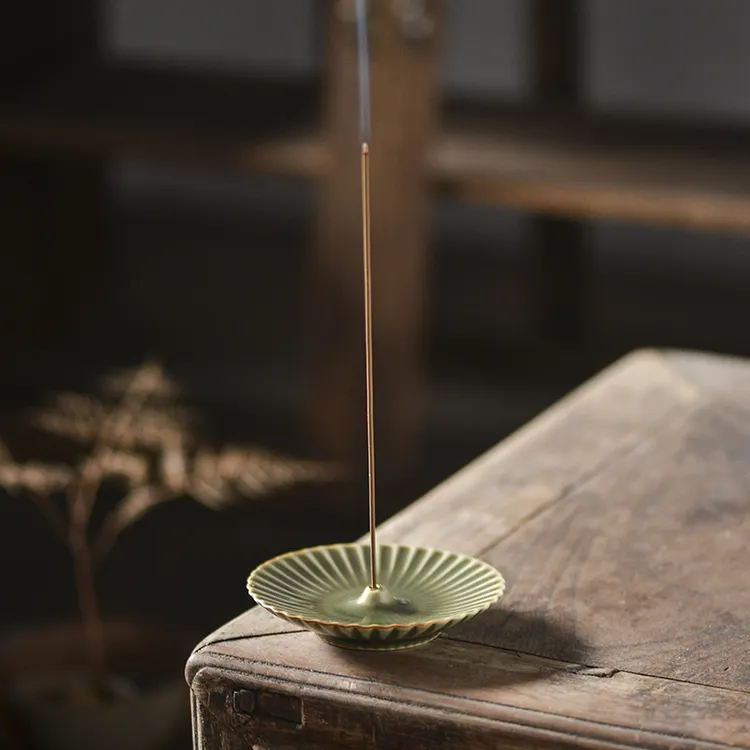 达埔陶瓷香插香座家用室内线香炉复古怀旧禅意檀香熏香炉仿古香炉