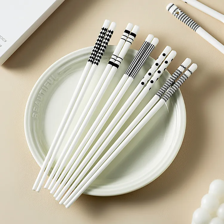 onlycook陶瓷筷子勺子礼盒装家用餐具抗菌防霉耐高温一人一筷专用