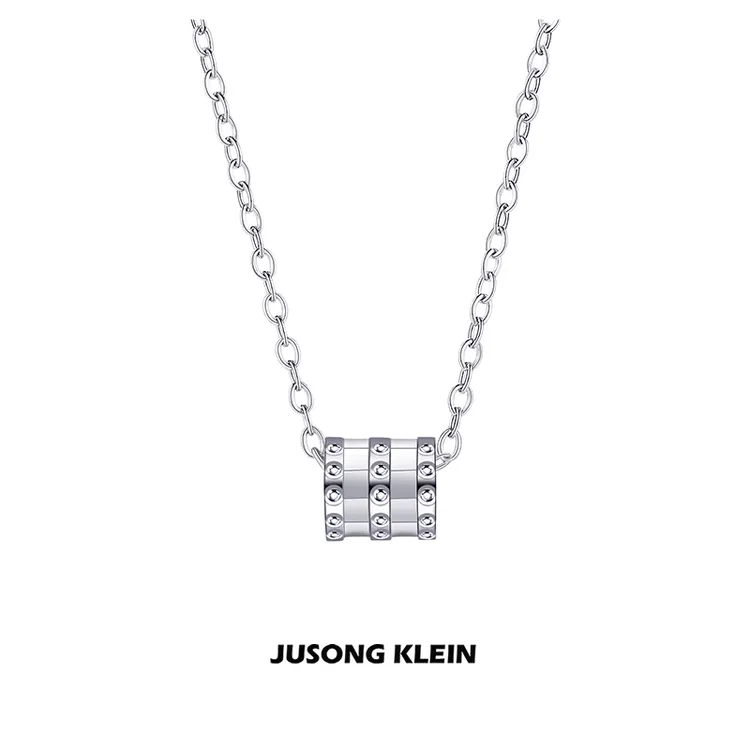 Jusong klein 钛钢项链 小蛮腰项链女小众时尚轻奢百搭气质锁骨链