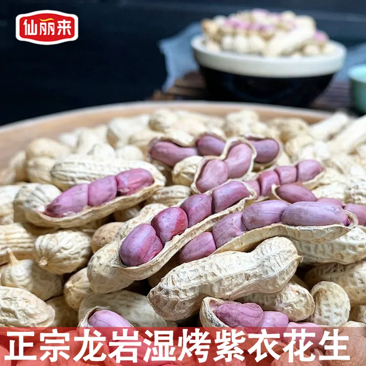 仙丽来正宗新龙岩湿烤花生红衣紫衣花生正宗农家水煮花生闽西特产