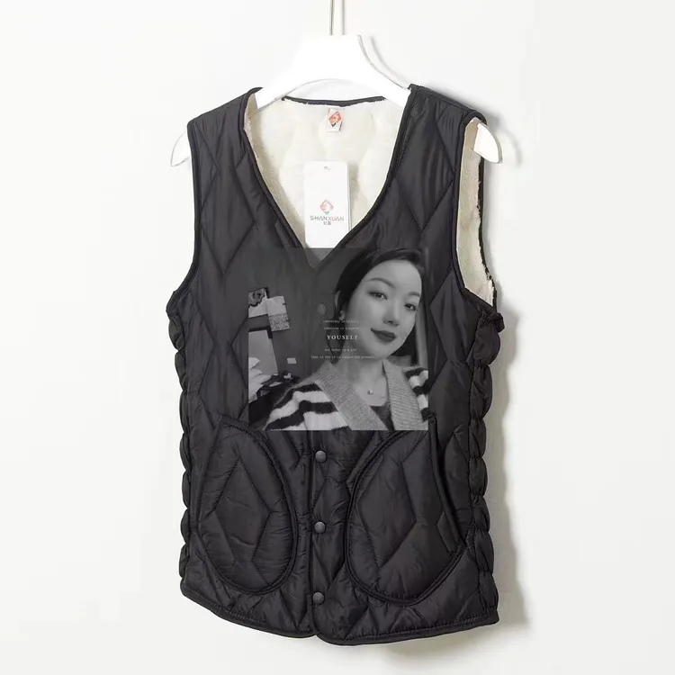 阿央央央  加绒保暖马甲