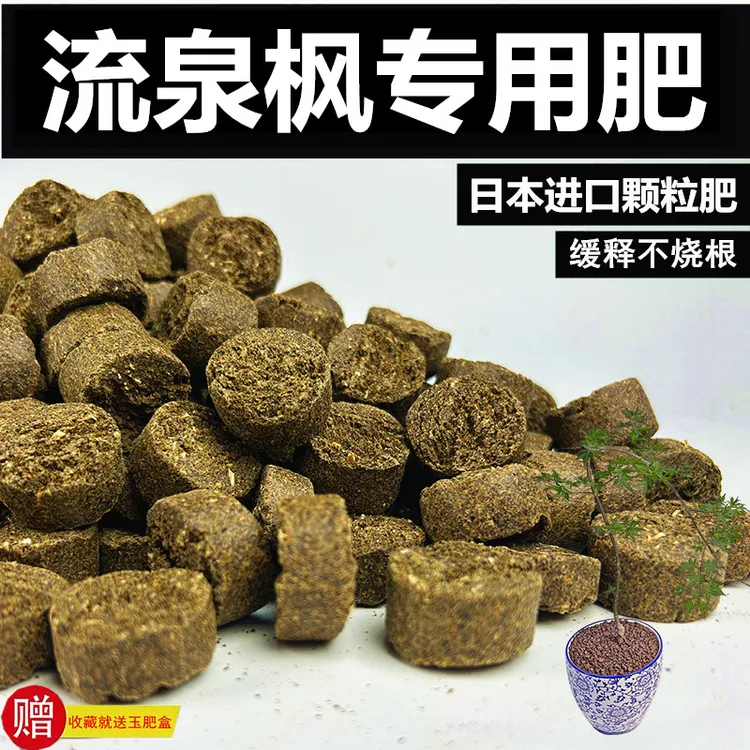 流泉枫专用肥长效有机缓释肥日本原装进口肥花卉专用肥玉肥盆景肥
