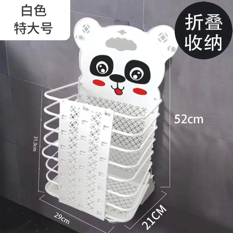 【折叠脏衣篮】浴室置物架洗澡放脏衣服收纳筐壁挂可折叠家用洗衣篮