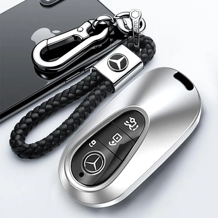 迈巴赫S450L钥匙套新S400L包22款S500L铝壳S480/S580男高端金属扣