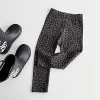 【欧巴家】豹纹打底裤儿童秋季薄款长裤潮流百搭