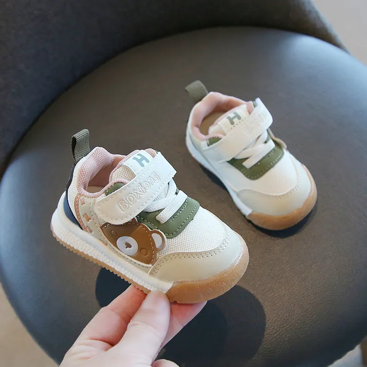 嘤嘤熊仔透气婴儿鞋子软底学步鞋防滑宝宝休闲鞋春秋季儿童运动鞋