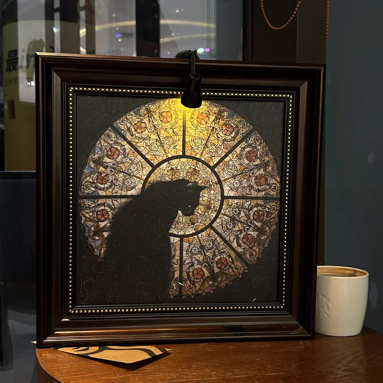 教堂猫拼图 Cathedral Cat异形木质高难度成人版益智玩具创意礼物