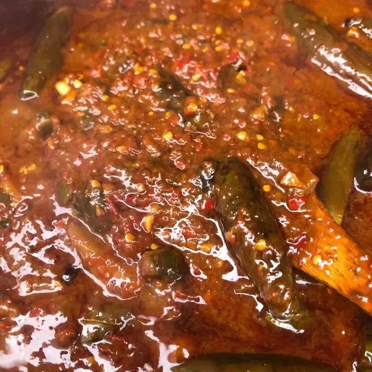 东北酱辣茄子下饭，辣椒酱猪肝600g（包邮公公视频爆炒东北臭鱼）