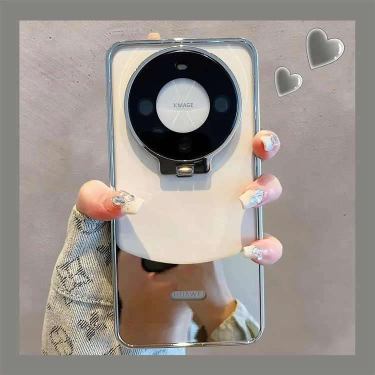 适用华为mate60pro+新款手机壳高级感自带镜头膜一体支架全包防摔