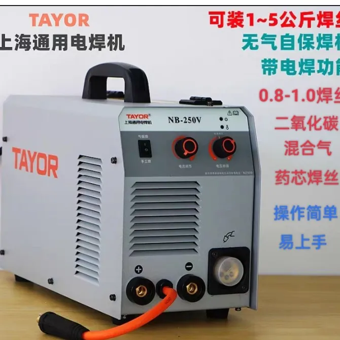 上海通用NB-250V无气二保焊机手工焊一机两用220V电源焊接电焊机