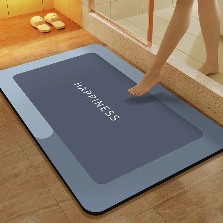 简约入户门地垫硅藻泥吸水速干卫生间浴室防滑脚垫家用吸水防滑垫