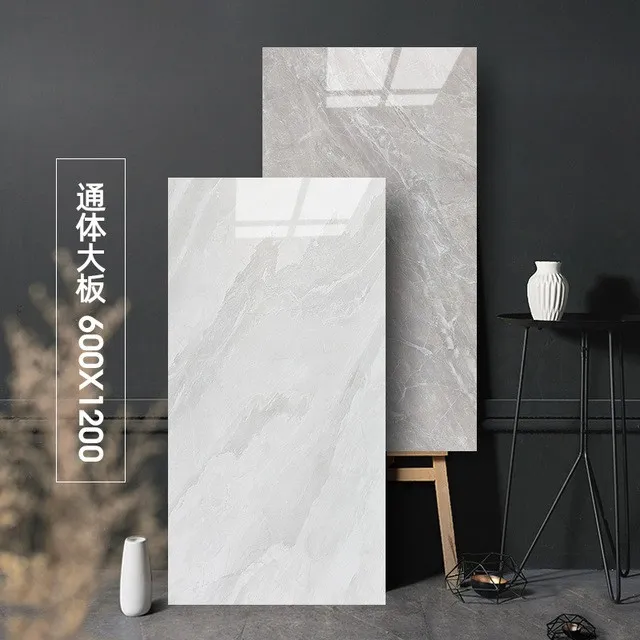 广东佛山瓷砖600x1200客厅通体大理石地板砖防滑耐磨柔光砖地砖