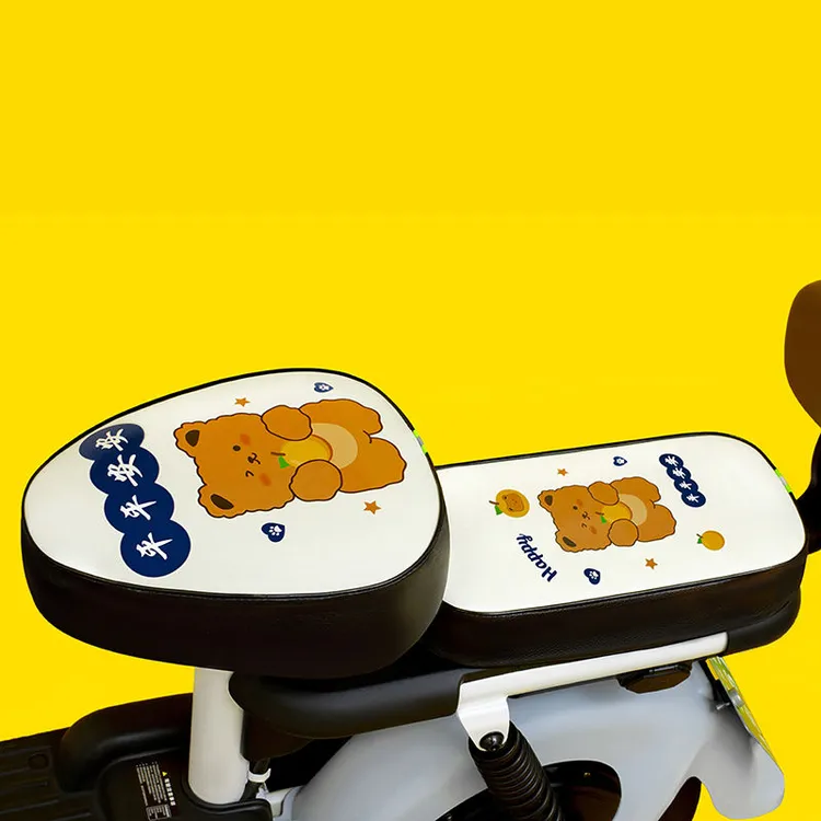 电动车坐垫套防水防晒四季通用隔热套电动车坐垫套夏季卡通防雨套