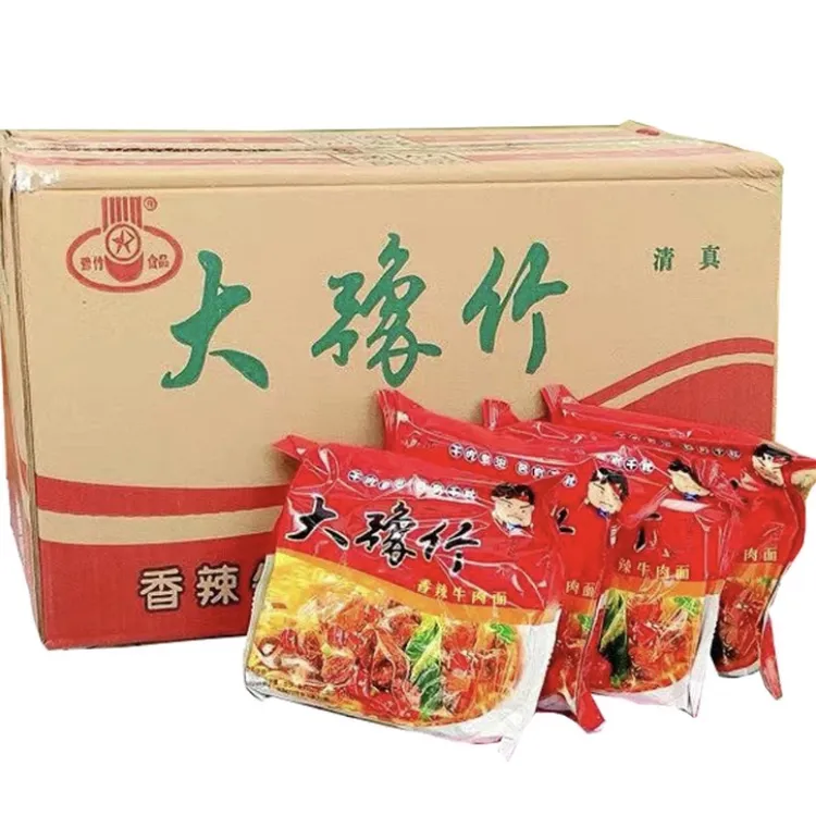 大豫竹干脆面豫竹方便面·大豫竹整箱批发豫竹香辣牛肉面方便面