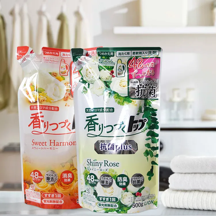 （拍4袋包邮）日本进口白玫瑰香氛洗衣液500g