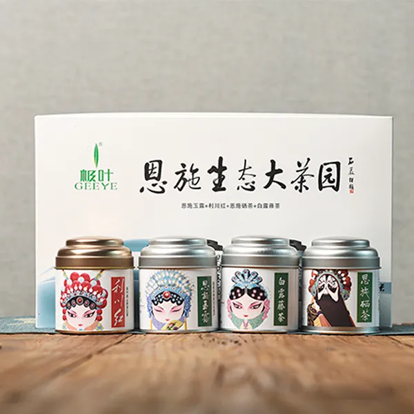 极叶【恩施生态大茶园】恩施玉露含硒茶利川红藤茶礼盒