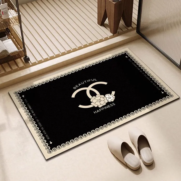 小香风硅藻泥浴室吸水地垫家用卫生间进门高级感防滑速干耐磨地毯