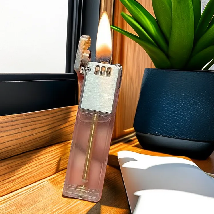 豫邦透明油仓储油式防风可视油仓砂轮煤油打火机点创意打火机个性