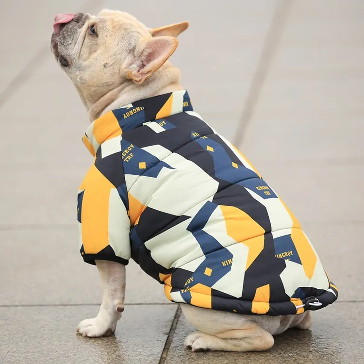 法斗定制专用狗狗衣服秋冬棉衣巴哥斗牛犬冬季保暖加厚冬装羽绒服