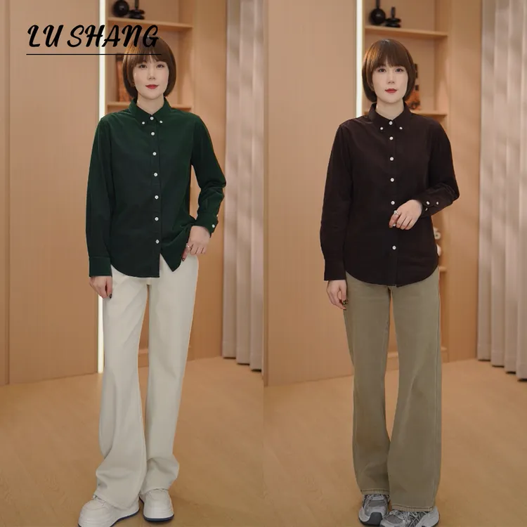 【慕斯衬衫】加绒灯芯绒，纯棉面料！露赏2025保暖POLO领长袖衬衫