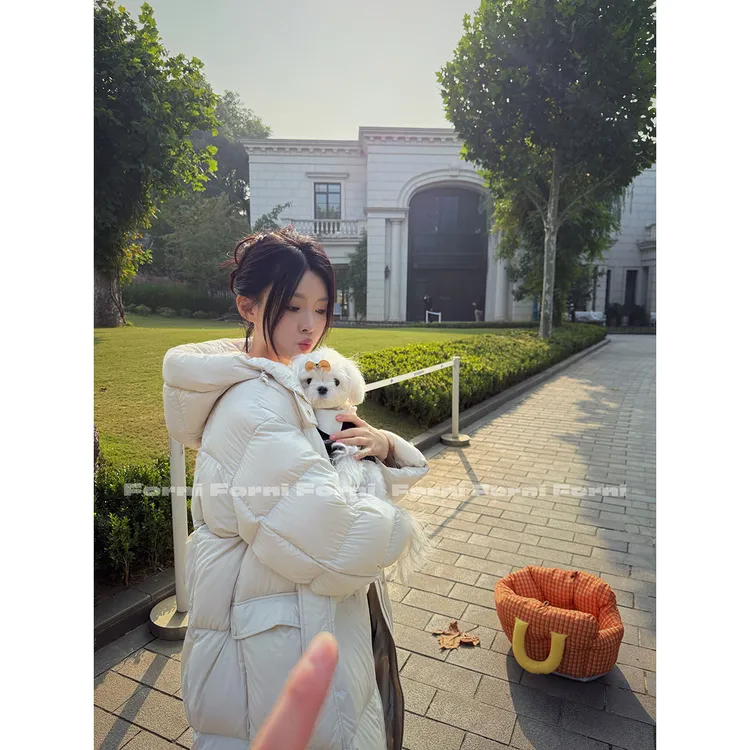 10月29日10:00新品 FORNI 一件过冬 90白鸭绒无胆轻软长羽绒服