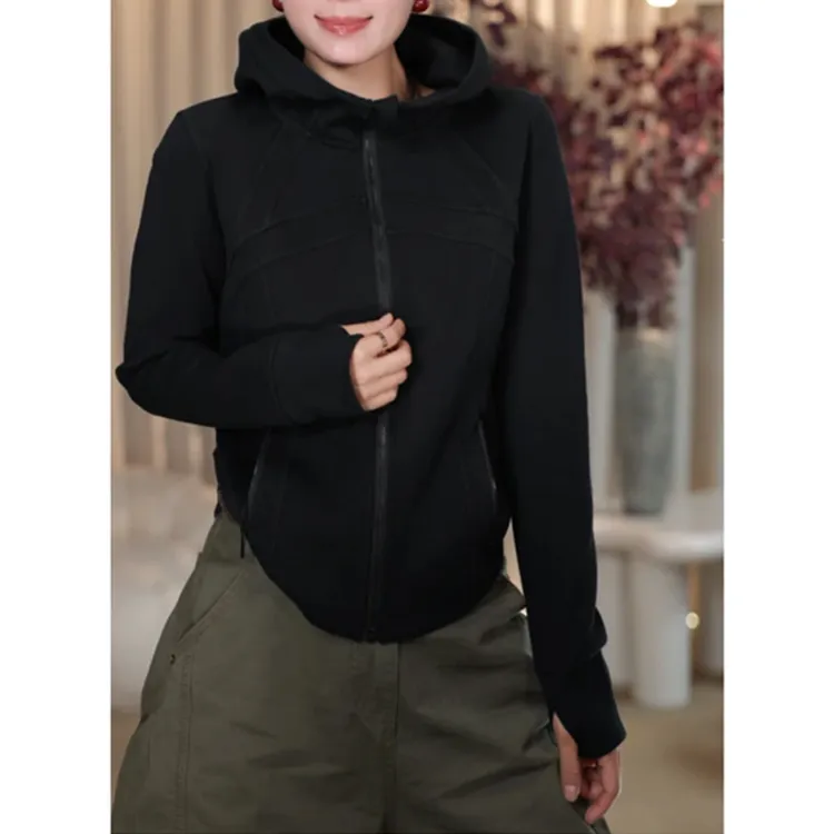 韩版设计感拉链开衫连帽厚款卫衣2025秋冬季新款百搭帽衫外套女