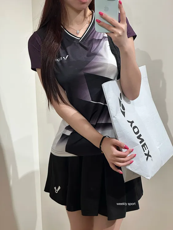 2025夏季新品韩国BGOVS羽毛球服男女同款速干运动吸汗短袖正品