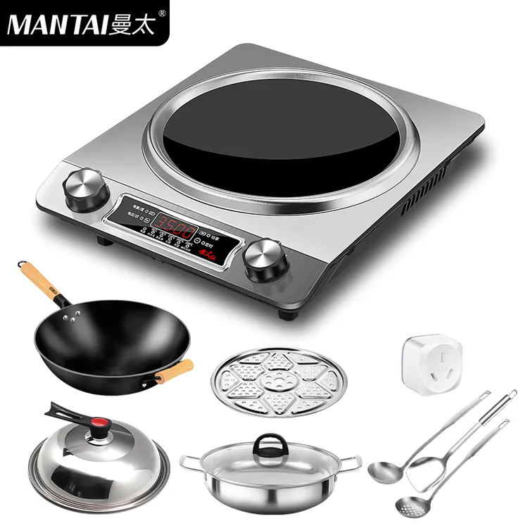 MANTAI/曼太凹面电磁炉家用新款3500W智能大功率爆炒炒菜锅炉BD
