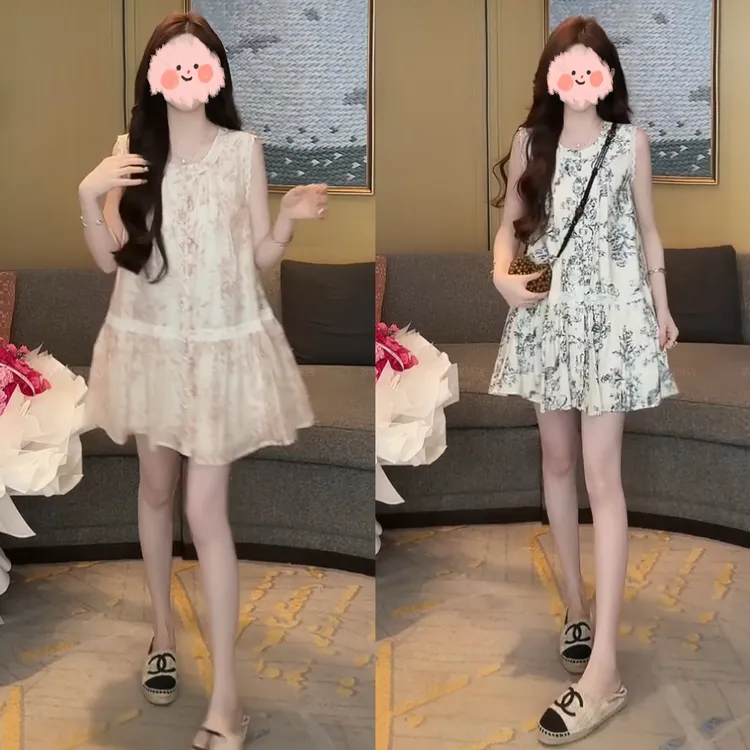 2025夏季新款出游穿搭纯欲慵懒风气质小仙舒适感连衣裙洋气衣服女