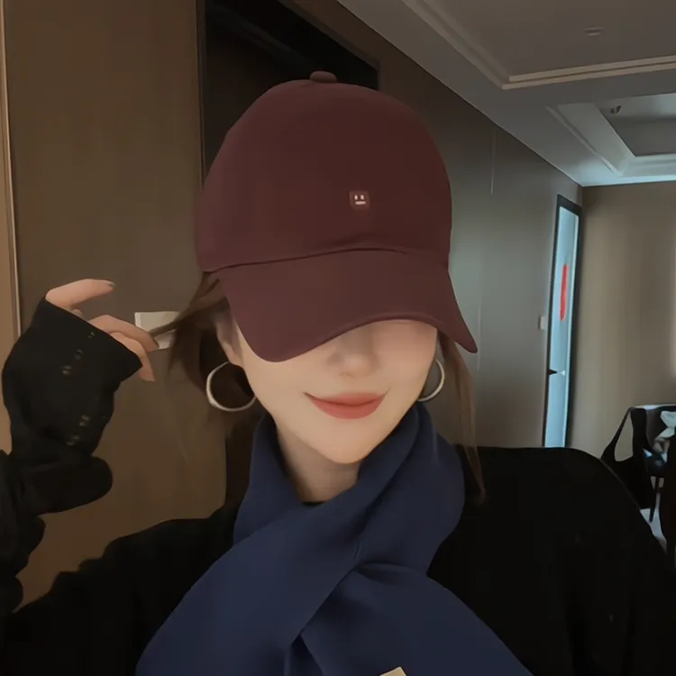 「机器人」韩系新款百搭棒球帽女韩版软顶鸭舌帽透气舒适显脸小