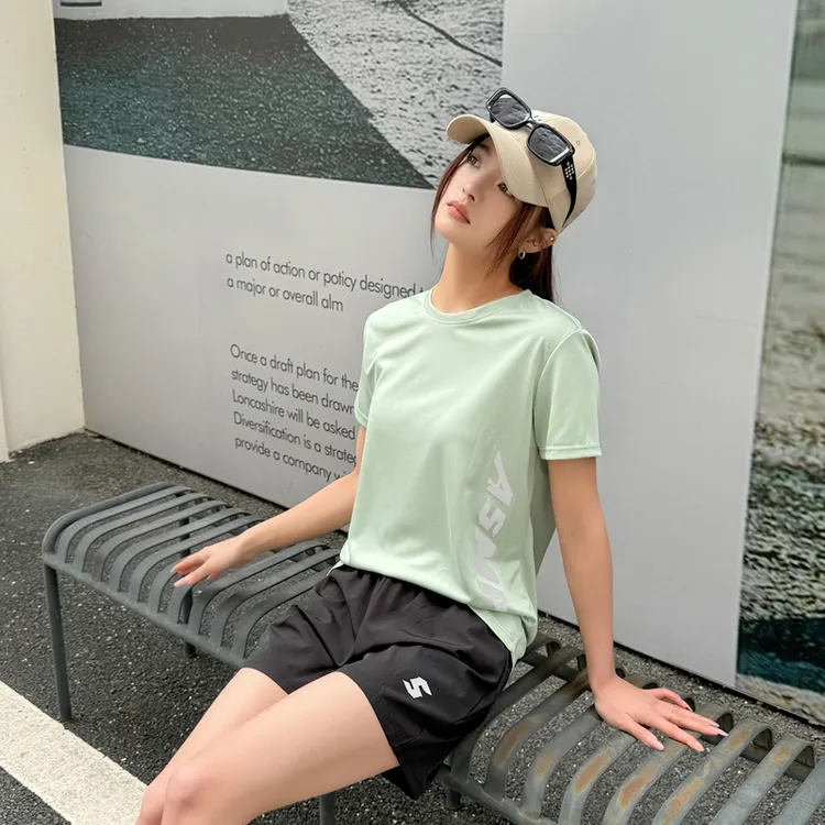 夏季大码时尚休闲运动套装休闲运动服短裤跑步速干衣健身户外