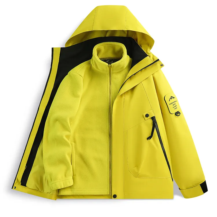 户外防风防水三合一冲锋衣秋冬季休闲户外出行时尚风外套男女同款