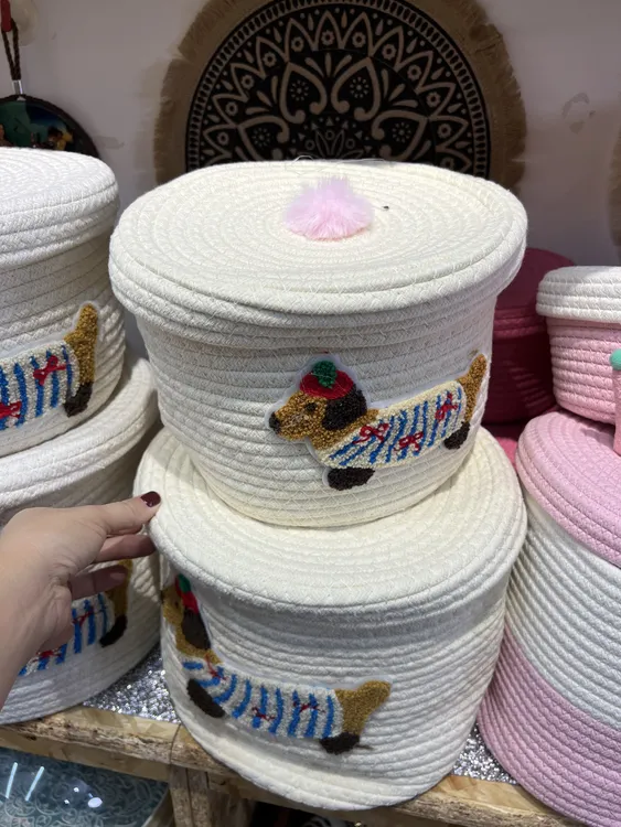 【OYUM 棉线收纳集合直播】 编制蓝大众收纳筐手工日系