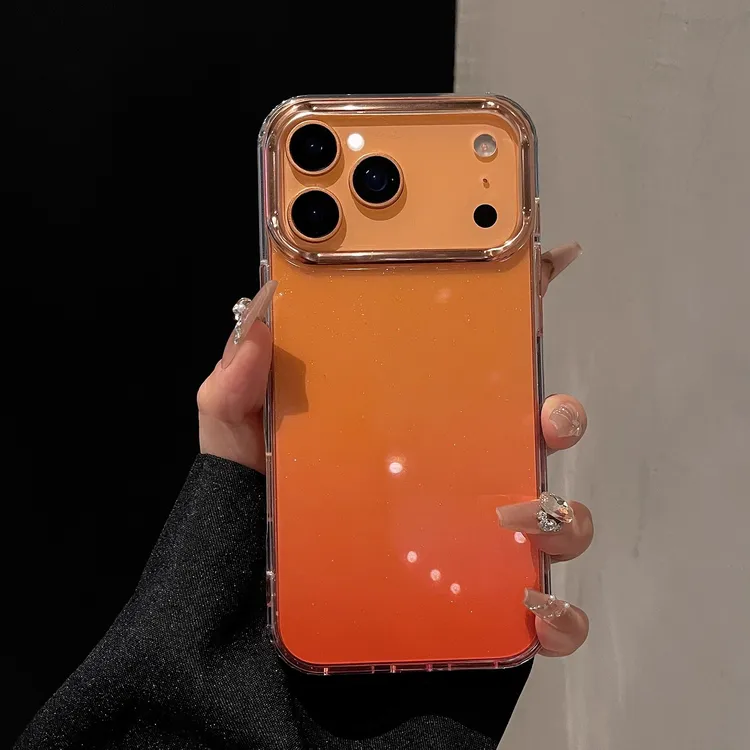 闪粉星空渐变适用苹果17promax手机壳iphone16pro大视窗15pro防摔