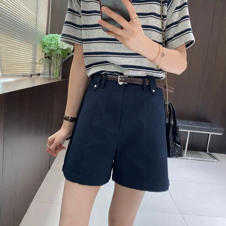 IMFLY金小金自制女装 莱赛尔短裤DYK2662夏季休闲宽松阔腿短裤女