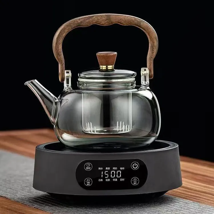 茶艺茗全新1500W智能电陶炉多功能煮茶器保温蒸茶煮茶花茶白茶