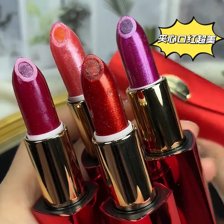 血凤凰包包夹心口红不掉色温感防水补水显白温感不沾杯滋润持久