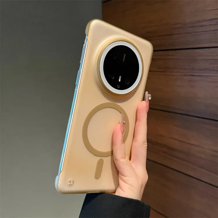 适用华为mate70pro+手机壳p80超薄冰雾磨砂无边框mate60pro男女款