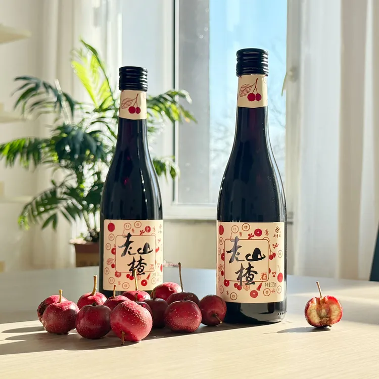 【斯葡瑞】老山楂酒375ml甜型发酵水果酒女士微醺6%vol