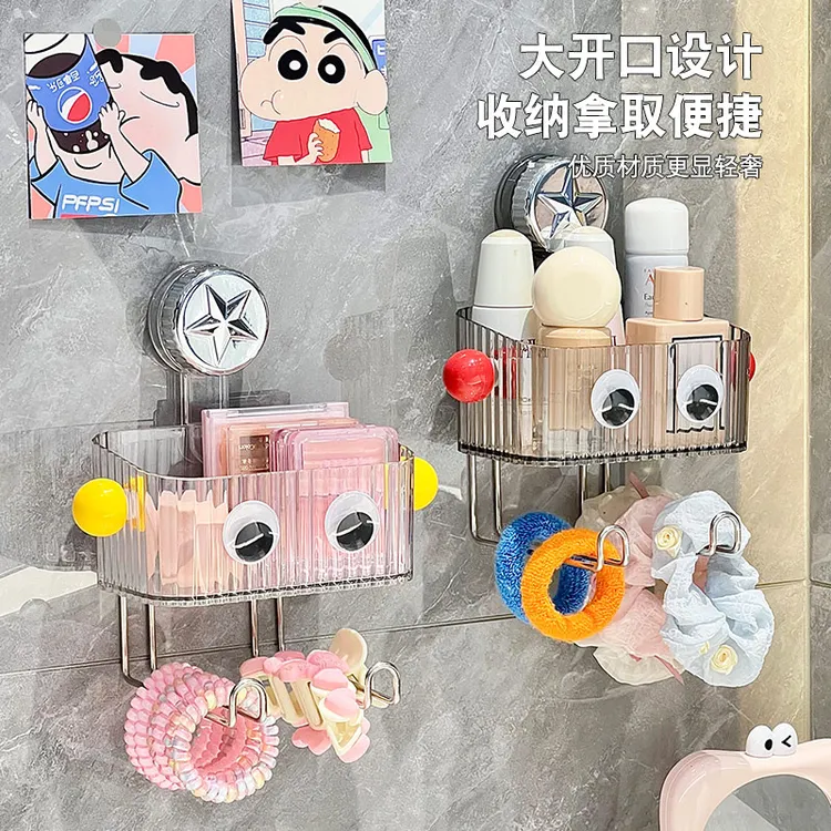 吸盘发饰收纳盒壁挂放儿童发箍发夹头绳女宝宝皮筋架宿舍浴室神器