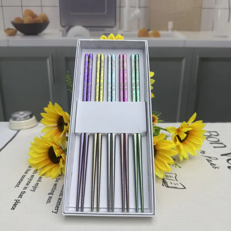 VANIRR新款爆款家用彩钛彩绘之龙凤呈祥筷子系列！