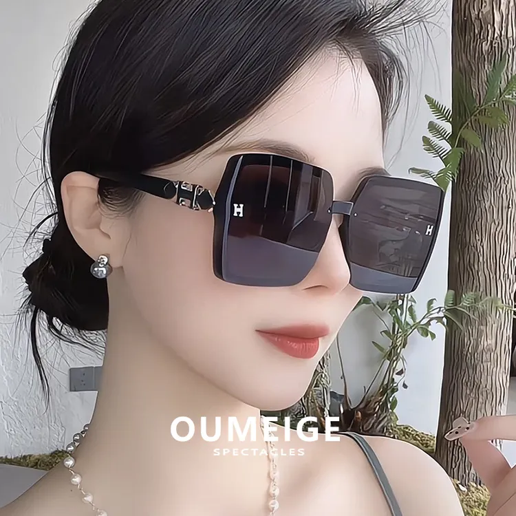  大框墨镜女2026新款高级感大脸显瘦防紫外线方圆脸显脸小太阳镜商品图
